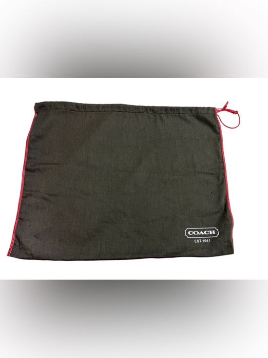 Coach Handbags - Coach Black Drawstring Dust Bag with Red Trim